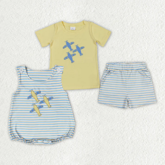 Match Baby Boys Planes Rompers Shorts Clothes Sets  D 5.6