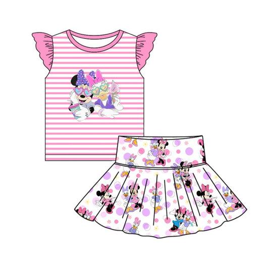 Custom Baby Girls cartoon dress set D 6.19