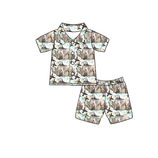 Custom baby boys short sleeve set 4404