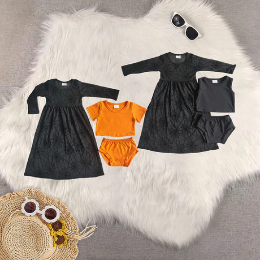 Sibling Baby Girls Halloween 3pcs sets D 6.16