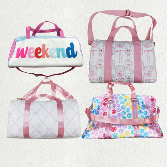 Match Smiles Bows Duffel Gym Backpacks D 6.13