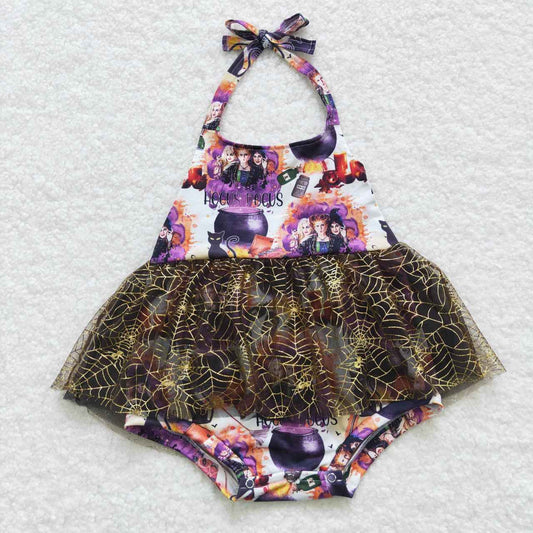 SR0426  witch mesh sleeveless bodysuit