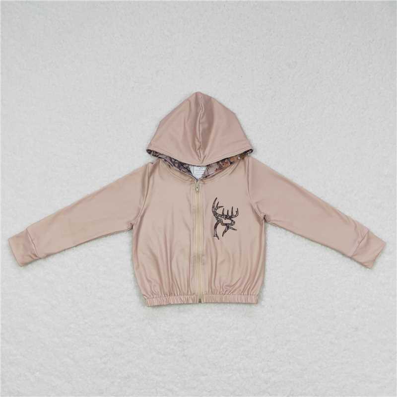 Sibling Baby Girls Camouflage Hunting Season Hooded Tops Cardigans Jackets