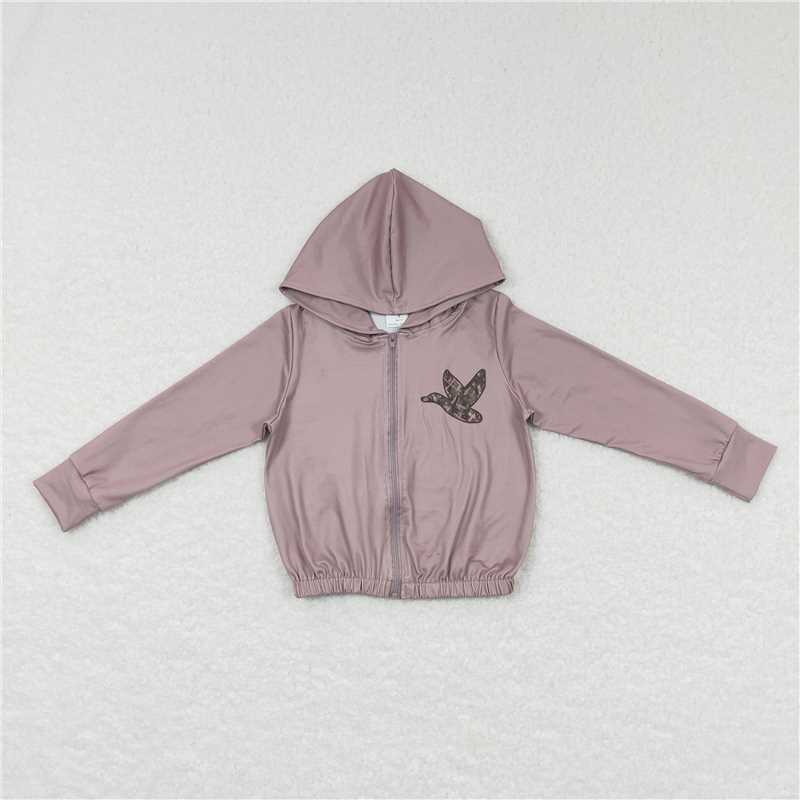 Sibling Baby Girls Camouflage Hunting Season Hooded Tops Cardigans Jackets