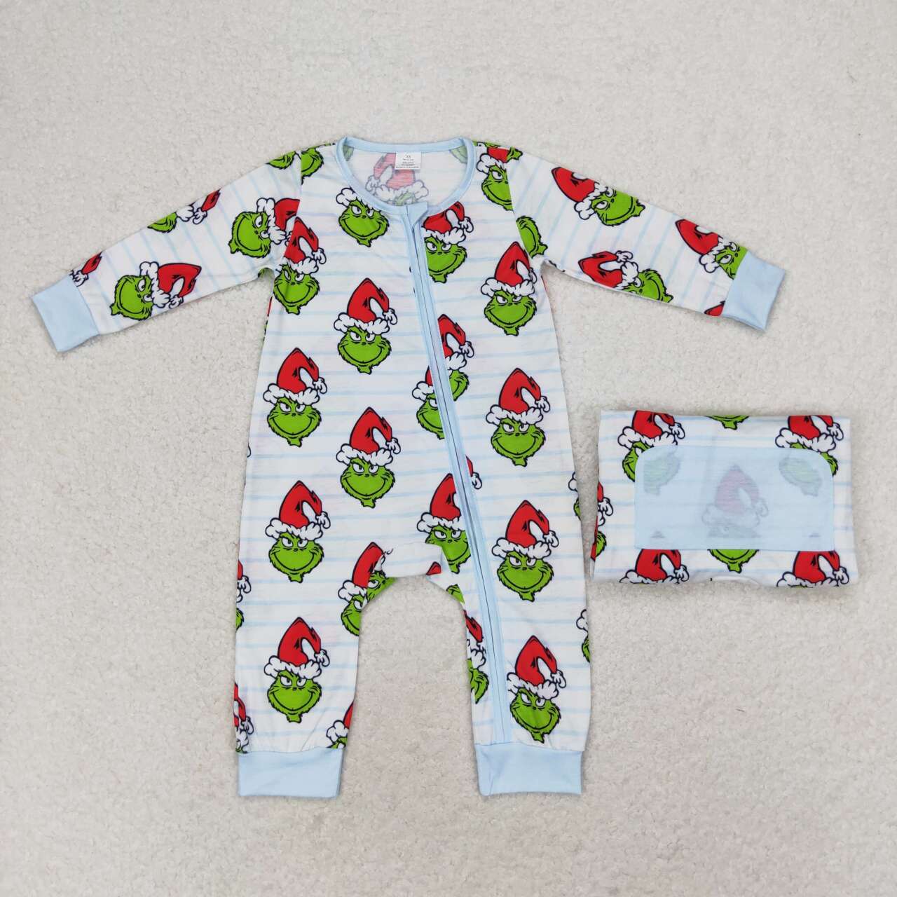 Baby Girls Boys  Face Sibling Bamboo Pajamas Zippy Rompers Clothes Sets