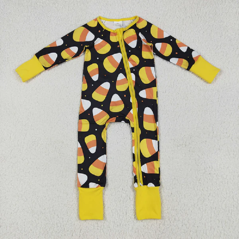 Sibling Baby Kids Black Halloween Candy Rompers Pajamas  D 6.17