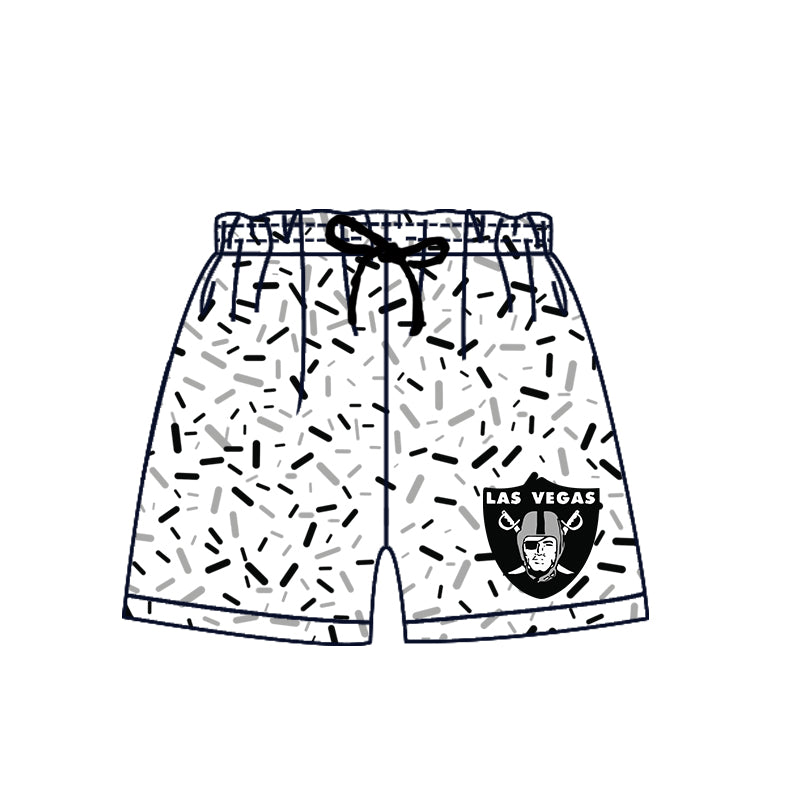 Custom RAIDERS boys team shorts D 6.12