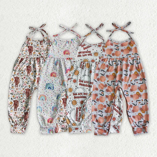 Sibling Baby Girls western Halter Pants Jumpsuits  D 814 06