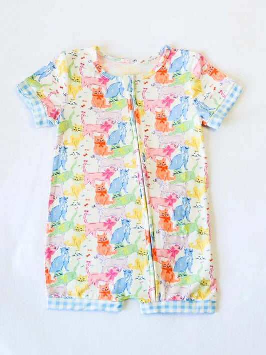 Custom Baby Girls Floral Short Romper D 5.28