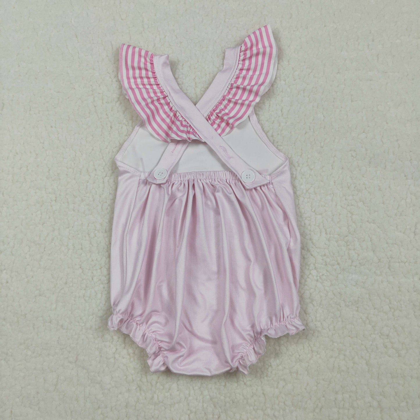 SR3780 best day ever cross back bubble romper baby clothes