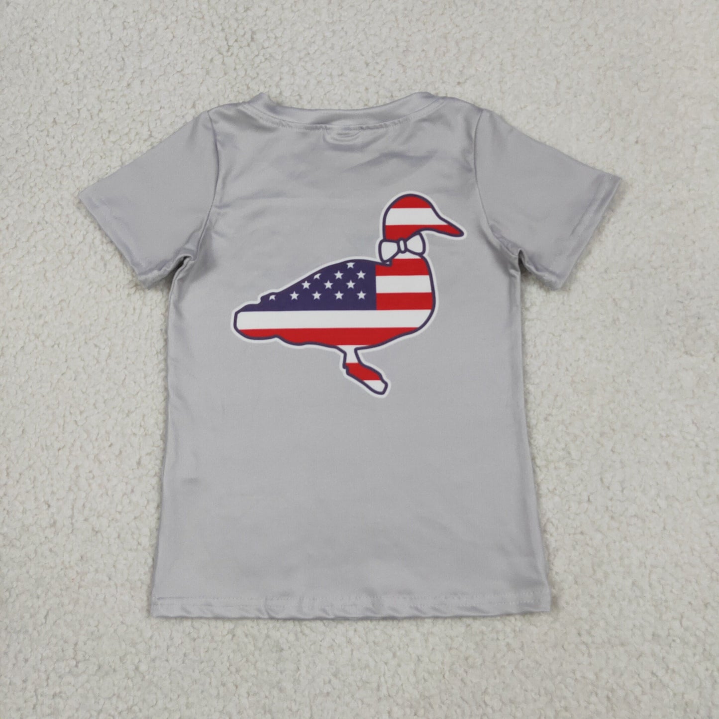 flag duck print tee patriotic boys top