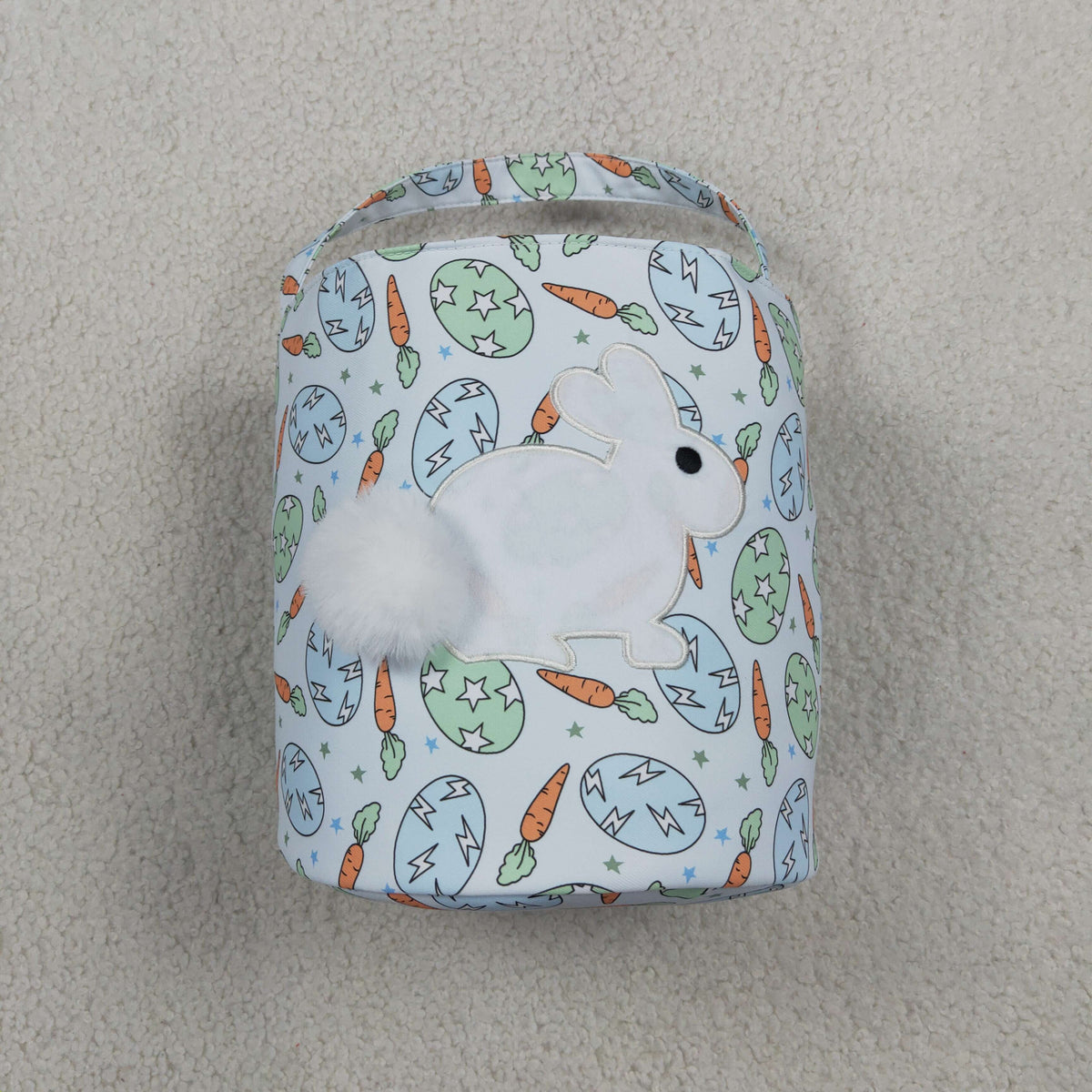 easter egg carrot bunny pattern baseket bag