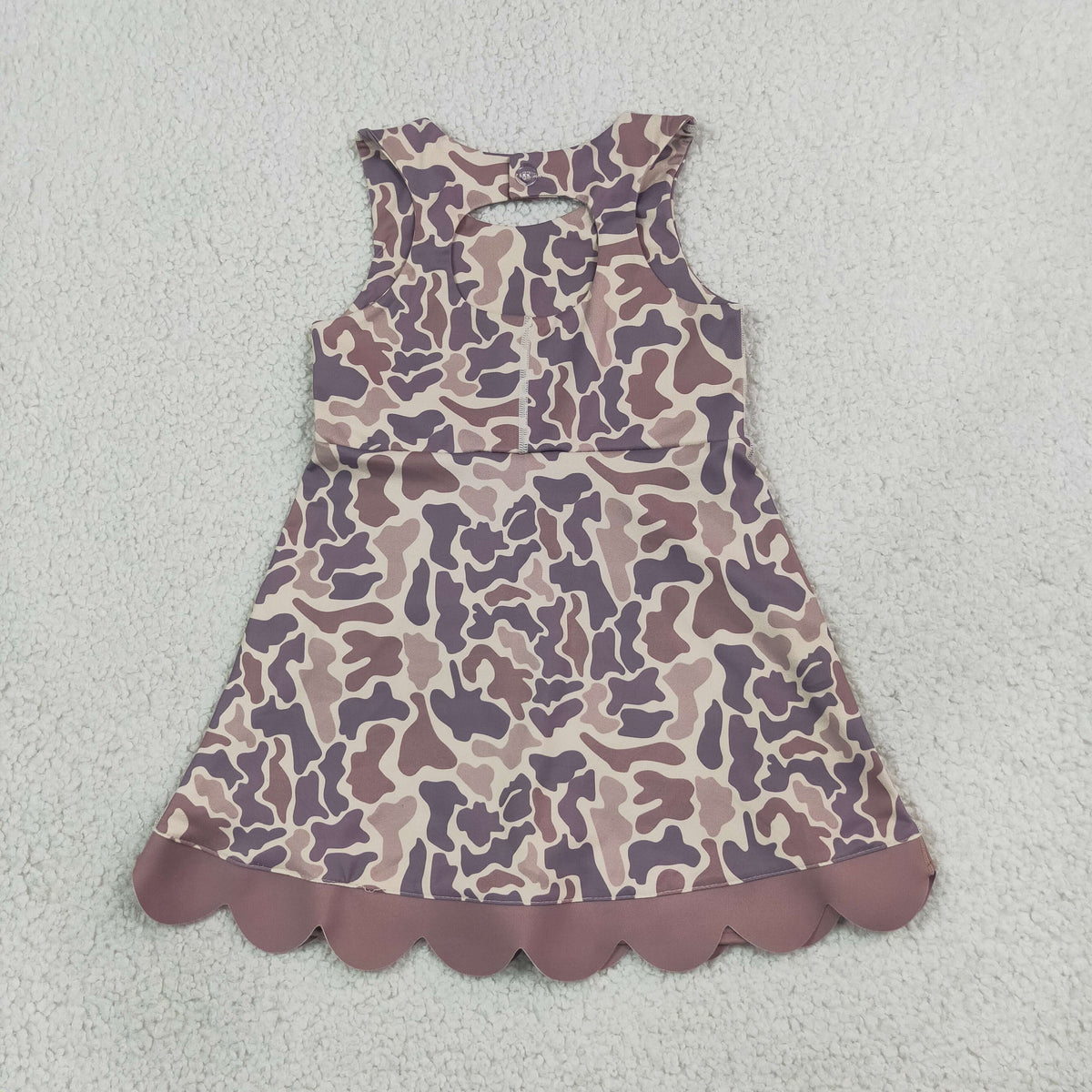 camo athletic scallop dress kids clothing