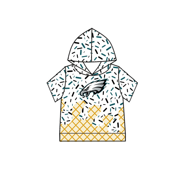 Custom  children EAGLES team top  D 6.28