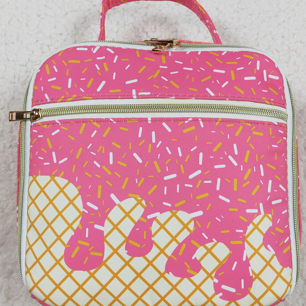 BA0299  Baby Girls Pink Team Lunch Boxes School Bags D 5.22