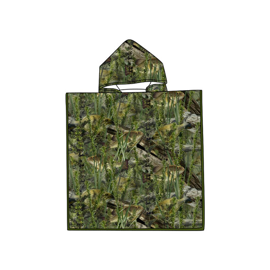 Custom green dead leaves Towel D 7.31