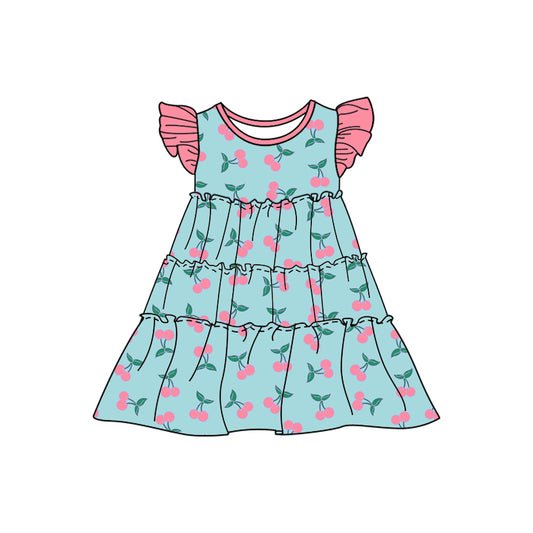 Custom short sleeve dress MOQ 3 4323