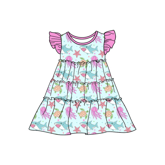 Custom short sleeve dress MOQ 3 4323