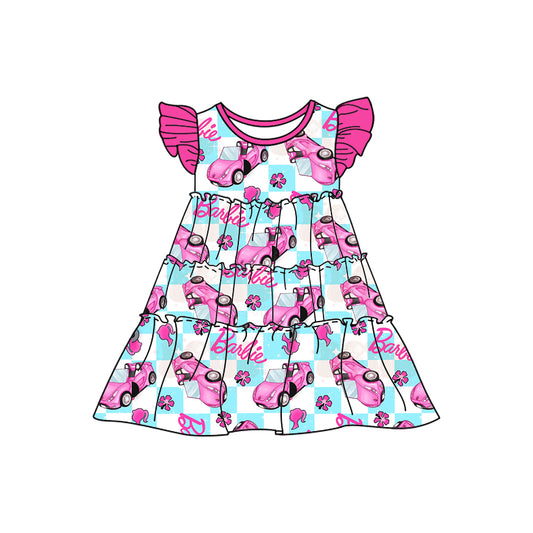 Custom short sleeve dress MOQ 3 4323