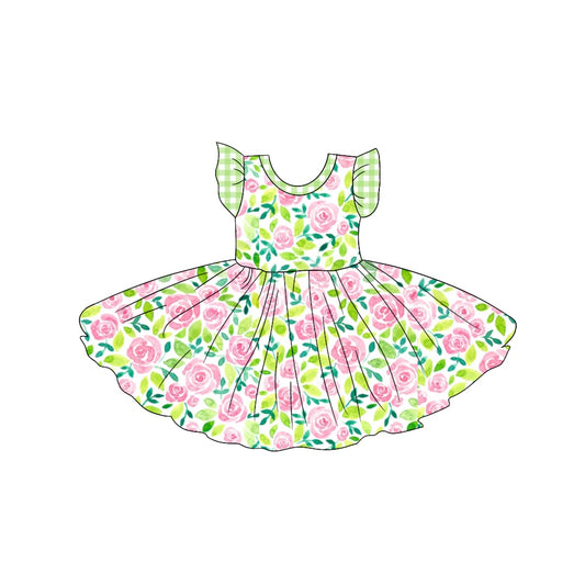 Custom short sleeve dress MOQ 3 4323