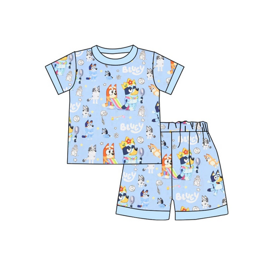 Custom baby boys leopard print pajamas 4323