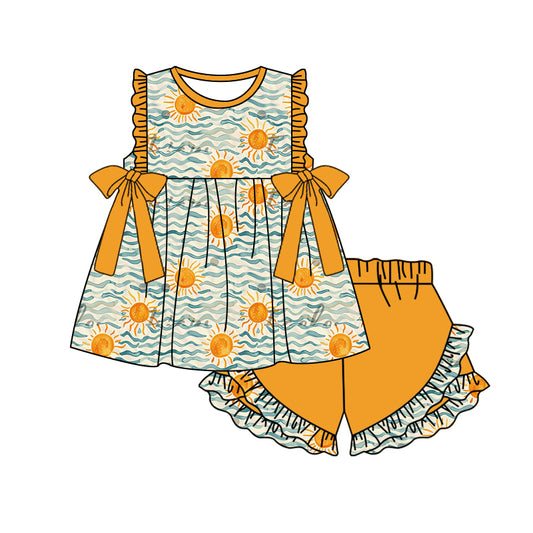 Custom baby girls short sleeve set D 7.31