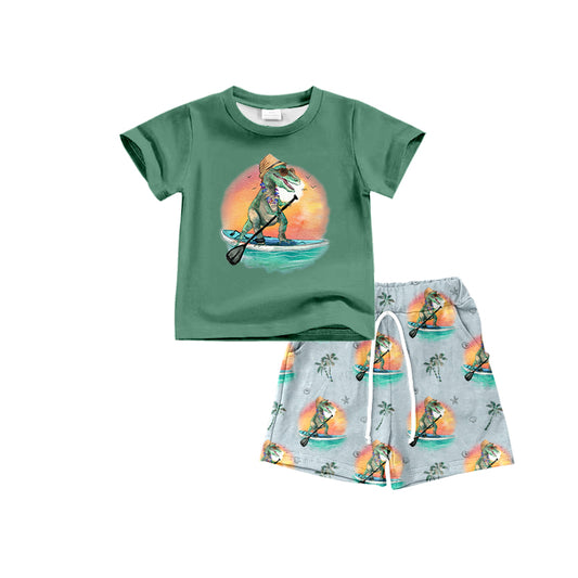 Custom baby boys short sleeve set 4401