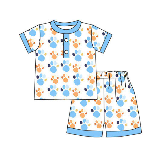 Custom baby boys short sleeve set 4401