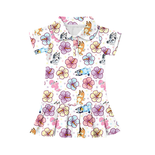 Custom short sleeve dress MOQ 3 4402