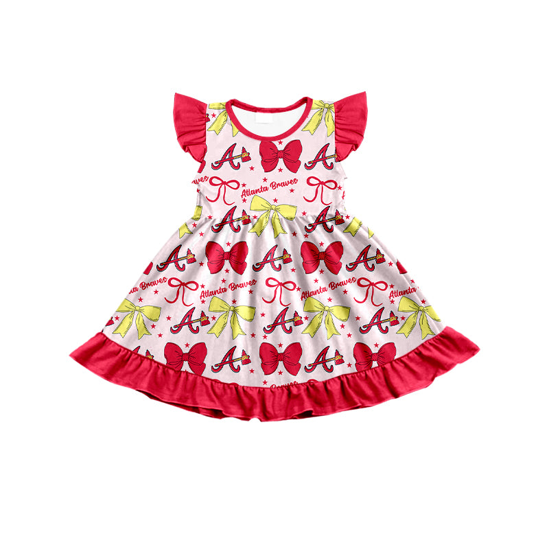 Custom match Atlanta Braves baby girls clothes   D 6.17