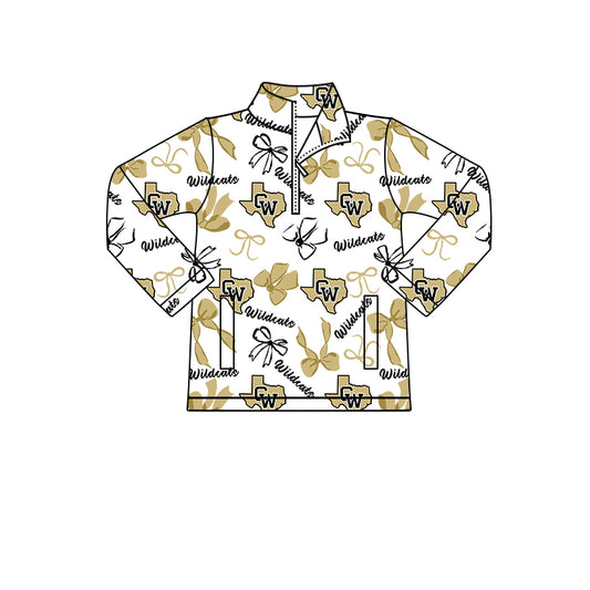 Custom Baby Boys Crowell Wildcats Team Long Top D 8.9