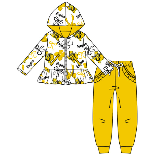 Custom baby girls Eagles set MOQ3 D 8.11