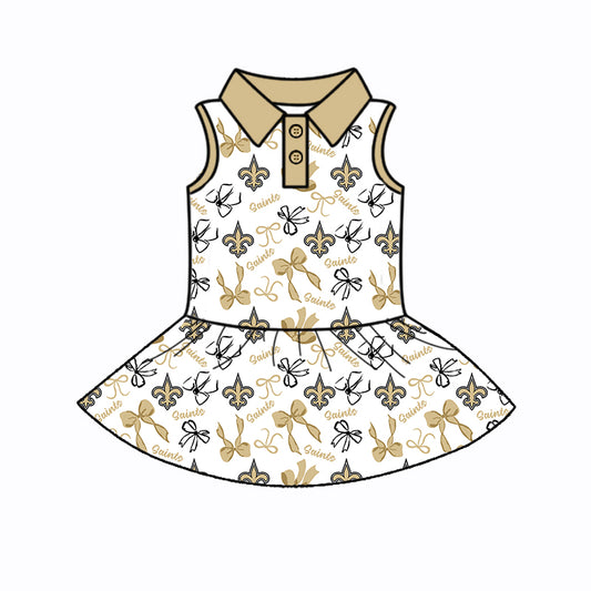 Custom Baby Girls team dress  D 6.5