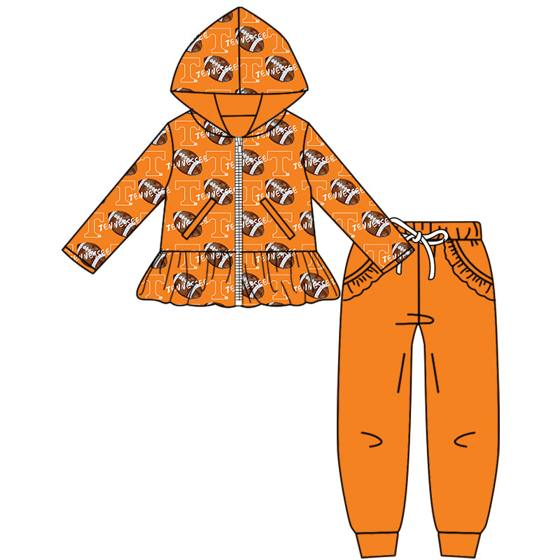 Custom  baby girls TENNESSEE Aztecs set     MOQ5  D 827