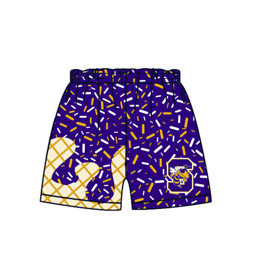 Custom  Baby Boys Sabinal Yellowjackets Team Sports Shorts D 7.7