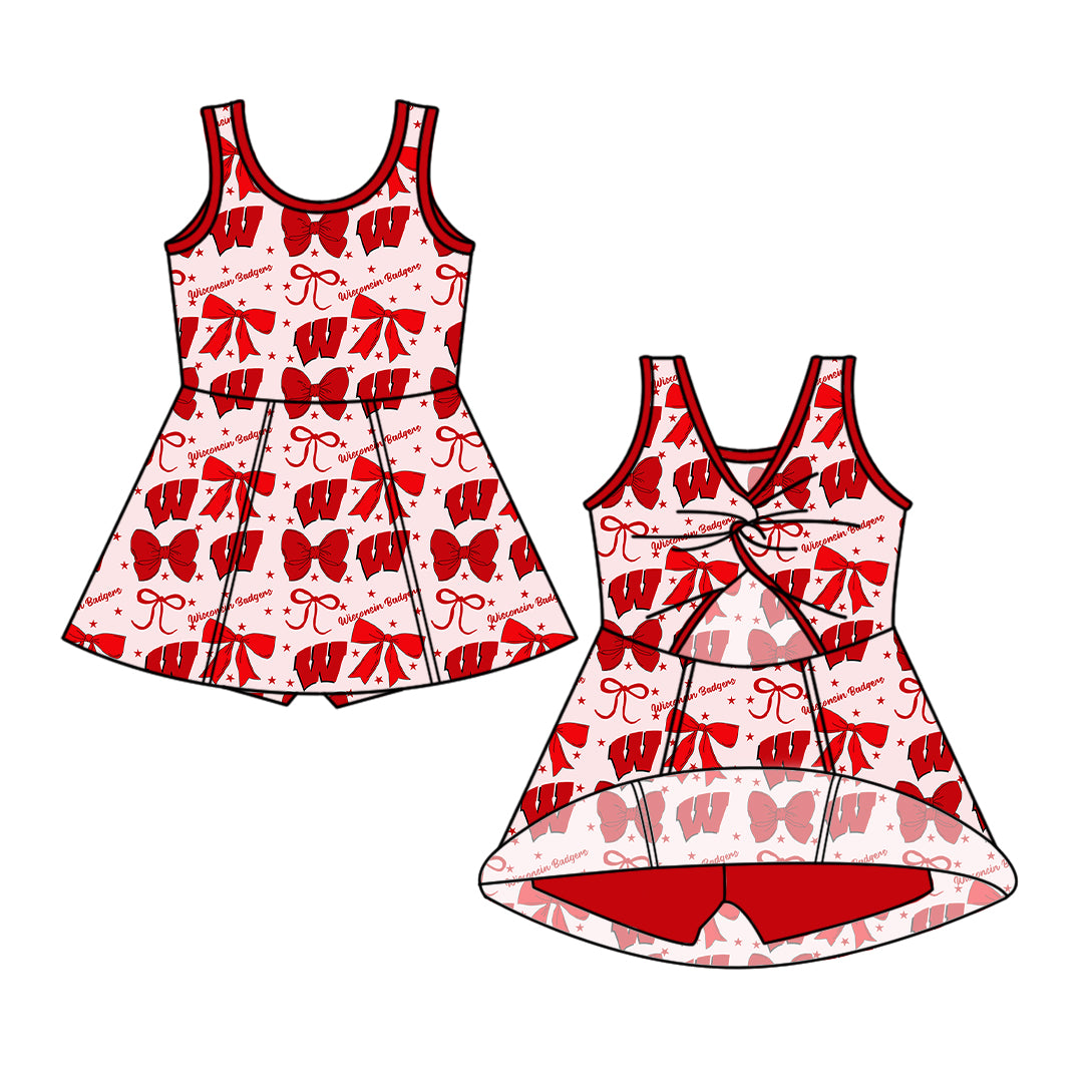 Custom  baby girl Wisconsin Badgers team dress  D 6.28