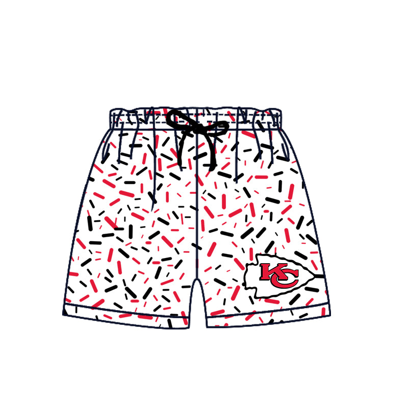 Custom Kansas City CHIEFS boys team shorts D 6.12