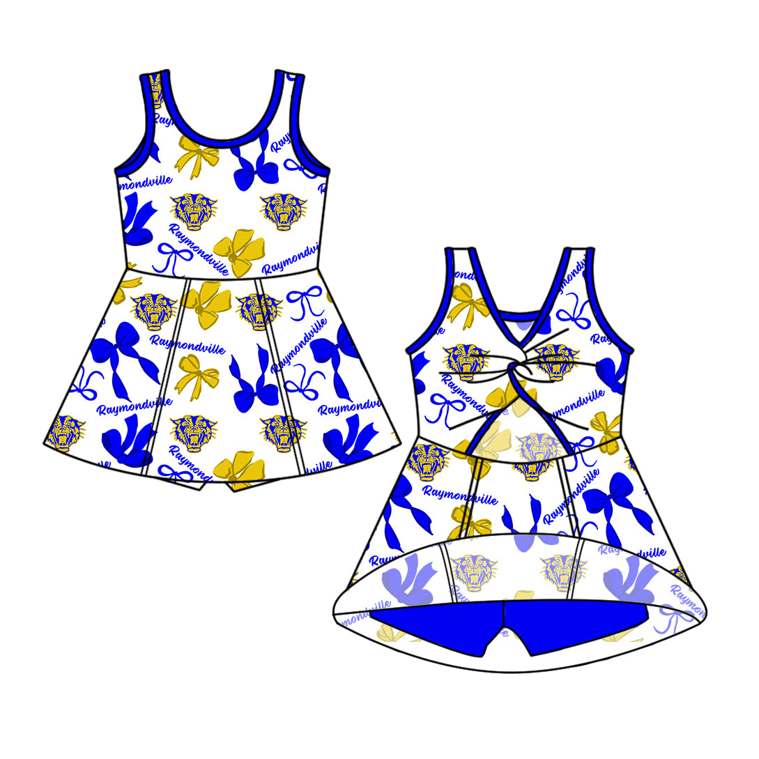 Custom Baby Girls Raymondville Bearkats team dress  D 6.12