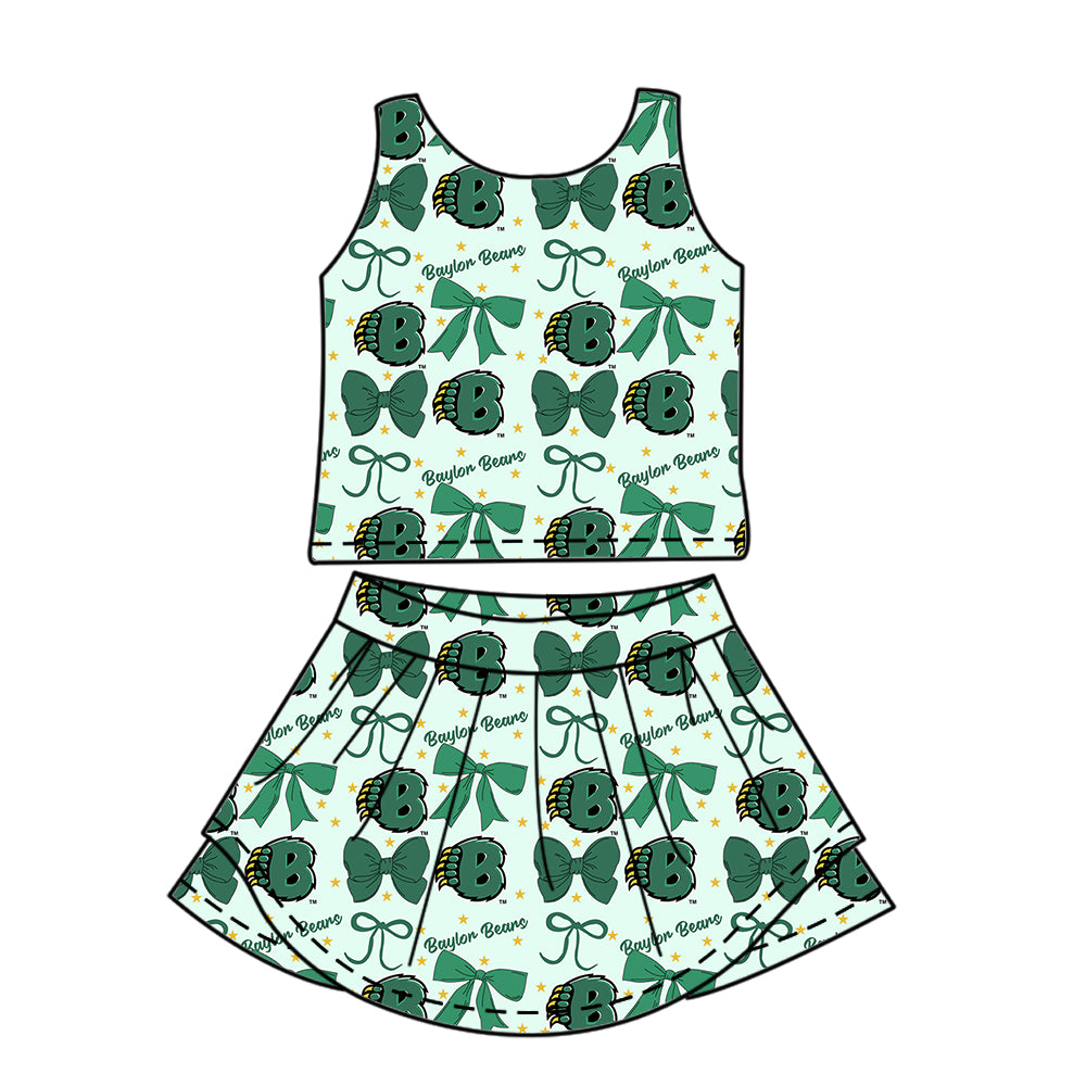 Custom  baby girl B team dress set  D 6.23