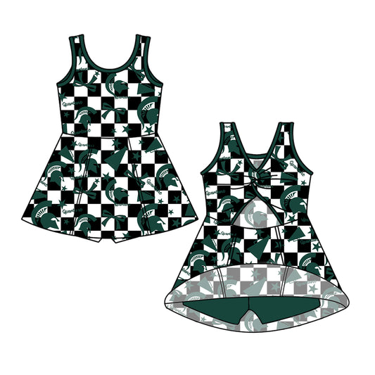Custom baby girl Michigan State Spartans team dress D 6.30