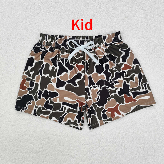 S0479 Baby Boys Camouflage beige swimming trunks