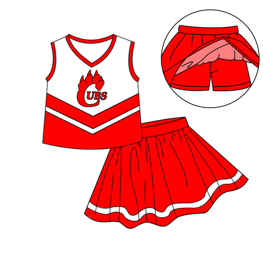 Custom  baby girls  Cheerleading dress set     MOQ3  D 7.11