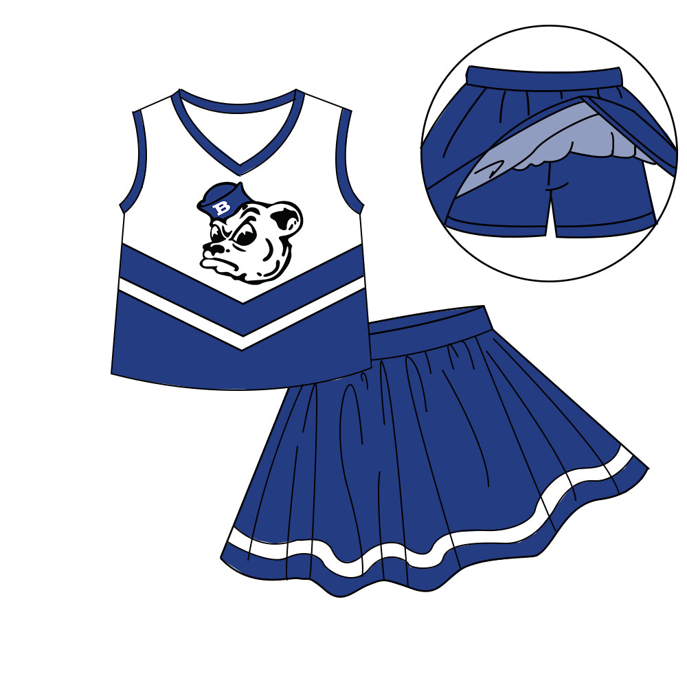 Custom  baby girls Bears dress set     MOQ3  D 8.4