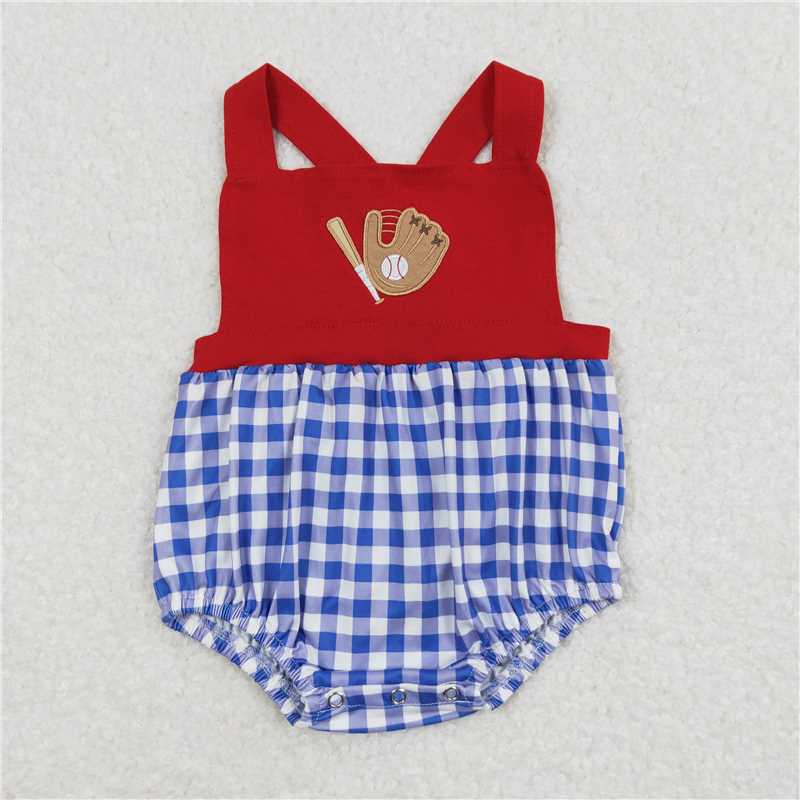 Match Girls Baby Boys Red Baseball Rompers Sibling Clothes Suits D 3.26