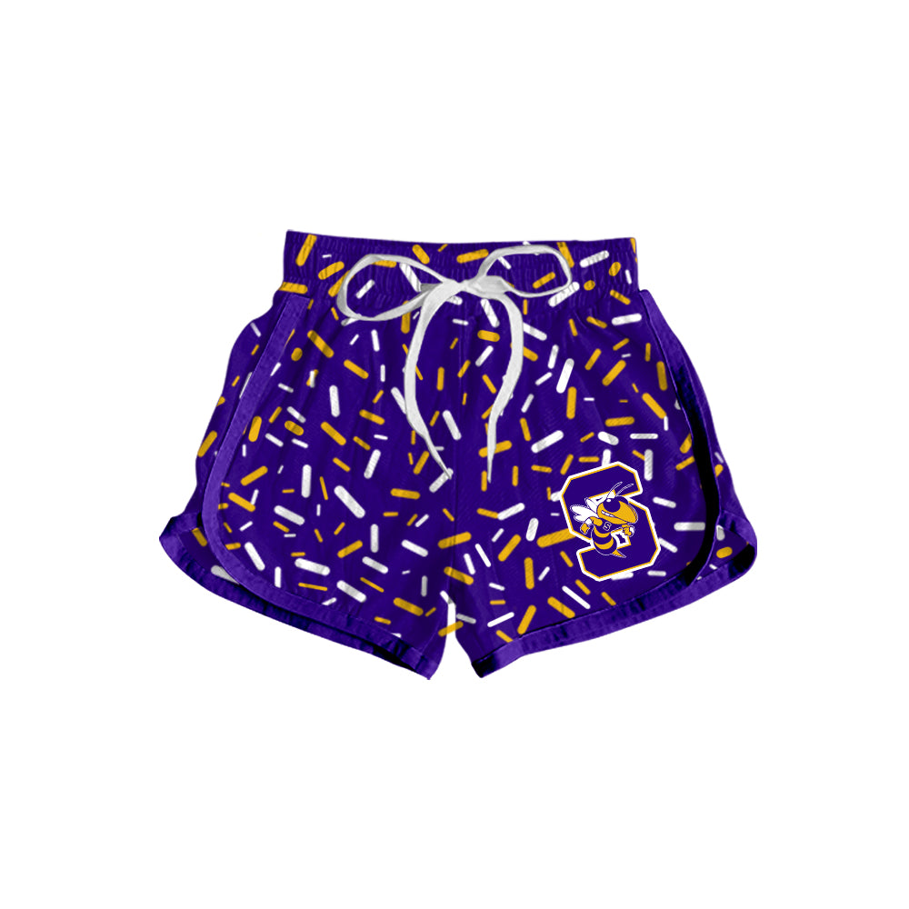 Custom  Baby Boys Sabinal Yellowjackets Team Sports Shorts D 7.7