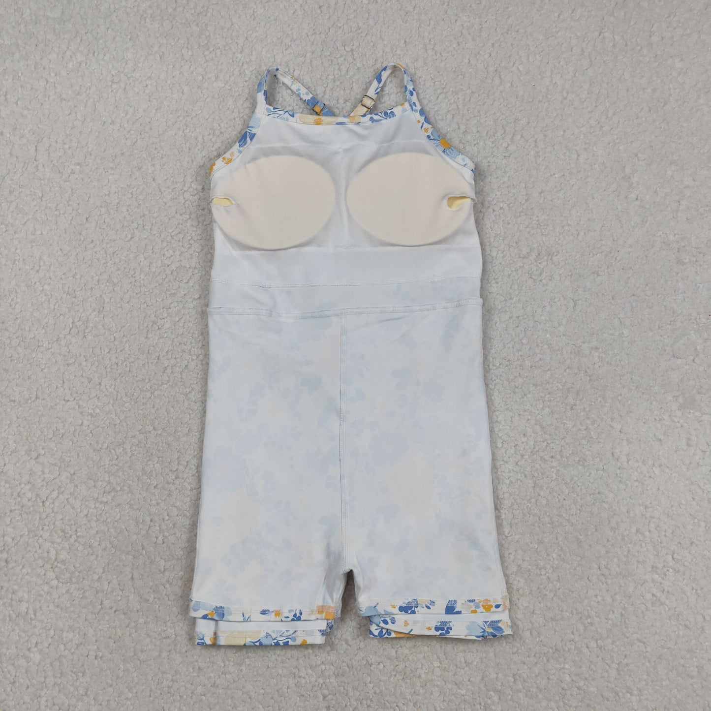 GSD3565 retro garden flower strap active dress kids athletic dresses