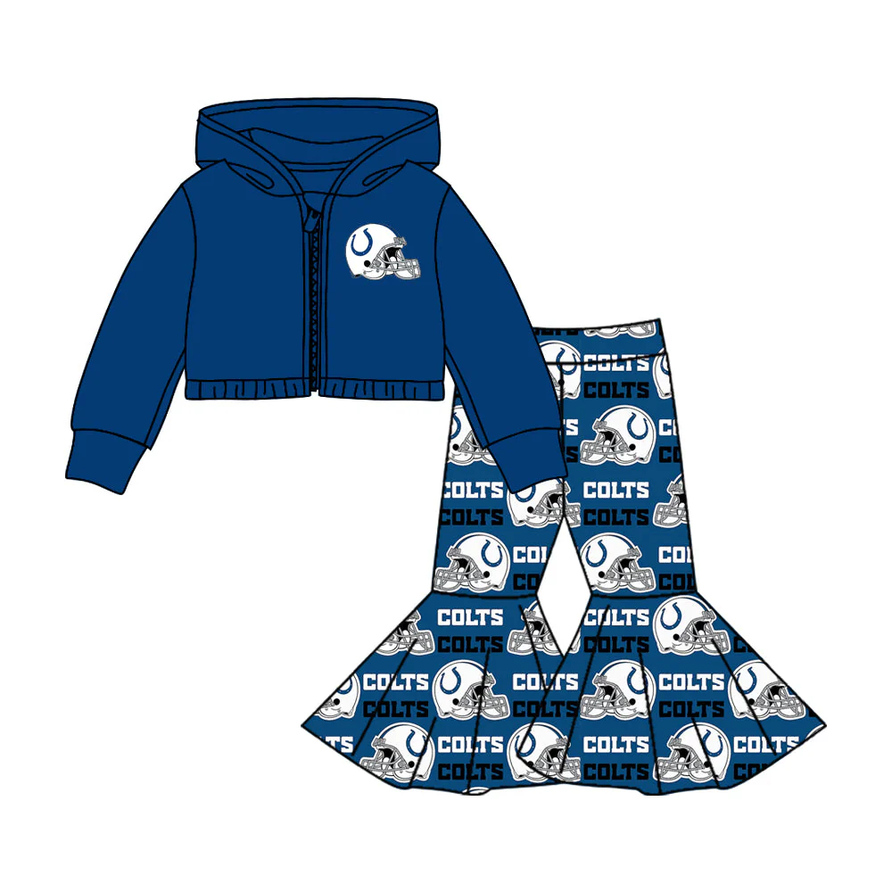 MOQ 3 custom style colts coat + pants outfits