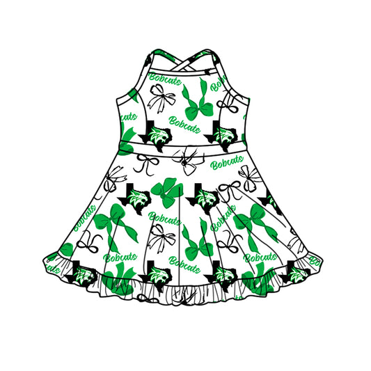 Custom Baby Girls Bobcats team dress  D 8.11