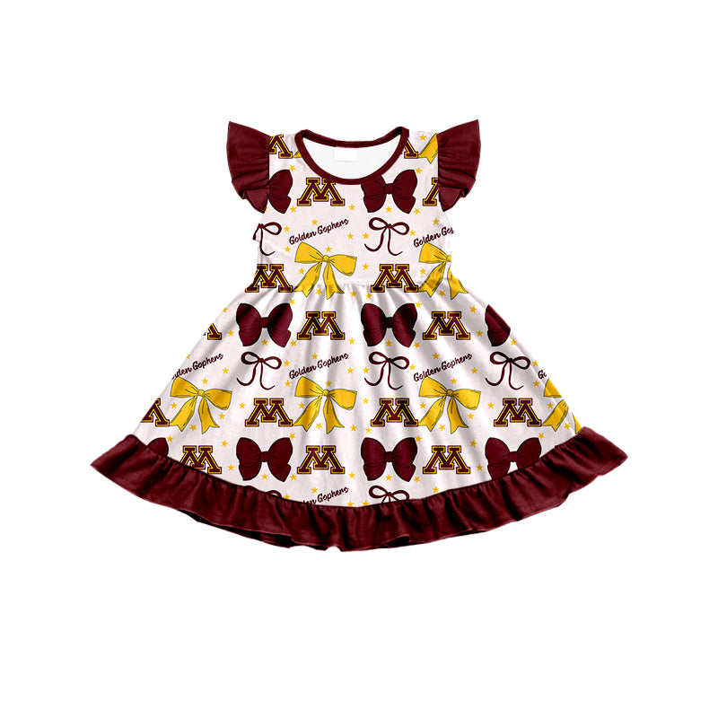 Custom  baby girl  Golden Gophers team dress  D 6.27