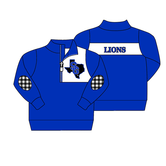 Custom Baby Boys Lions Team Long Top D 7.24